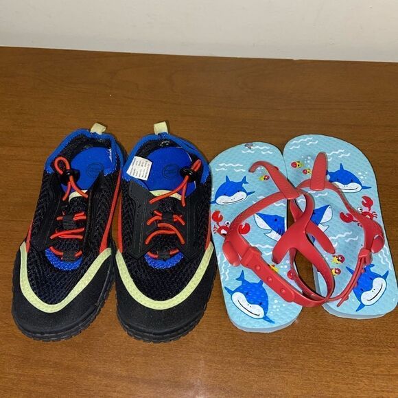 Set of 2 toddler summer shoes size 9-10 - Picture 1 of 7